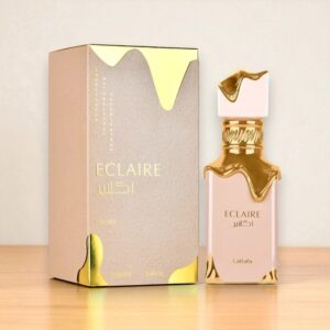 Flacon luxueux du parfum Eclaire Lattafa - fragrance orientale gourmande et envoûtante - MADOSTYLE